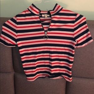 Stripped Short Size Crop Top